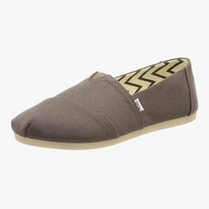 Tom’s Alpargata Grey Canvas Shoes NWT